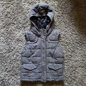 satin lined puffer vest
